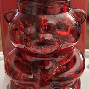 Mystery Jewelry Glass Bear Jar